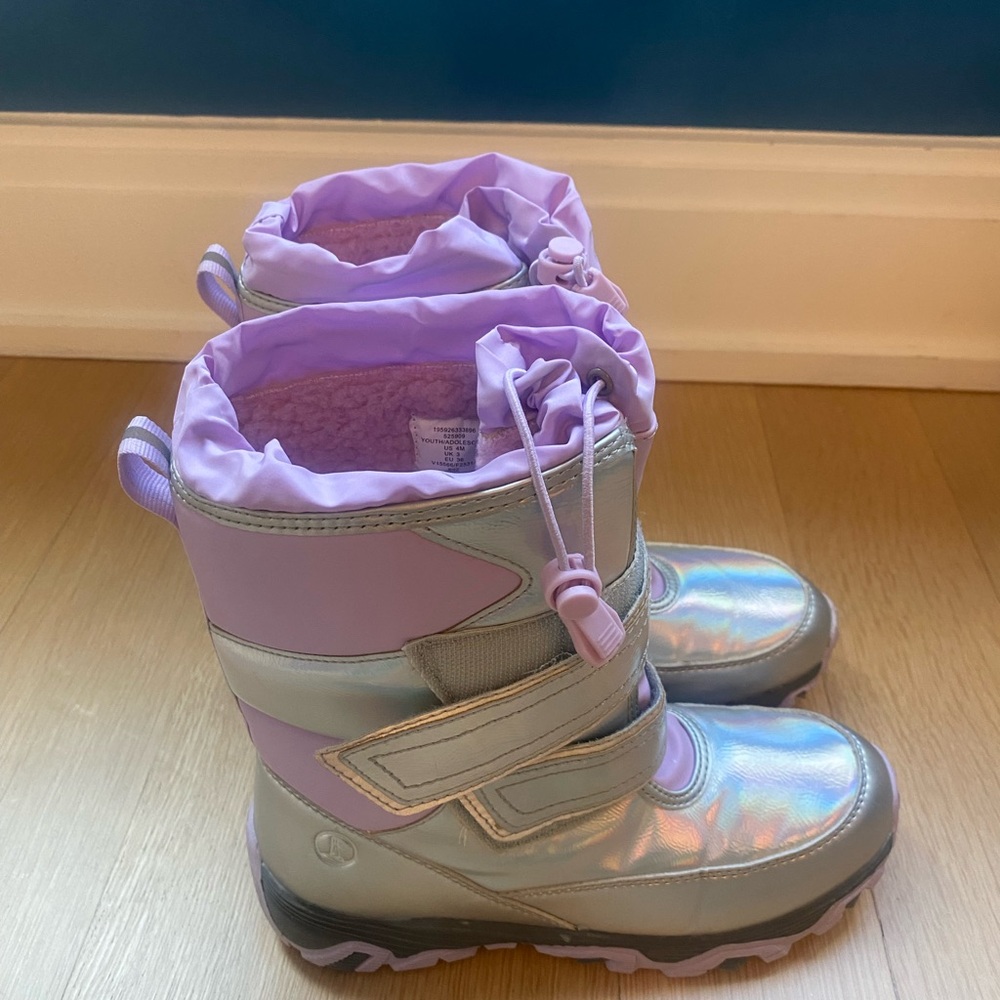 Kids Lands End Size 4 Snow Boots